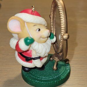 Avon Santa Mouse Ornament